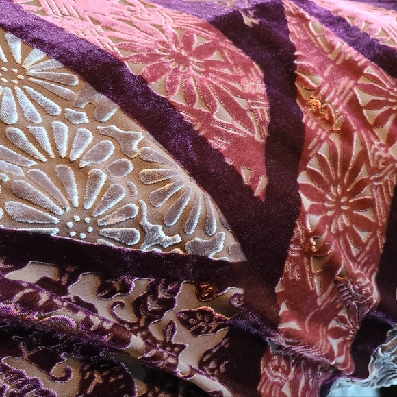 J.Jill vintage style velvet patchwork maxi dress sz 10 - Picture 8 of 8